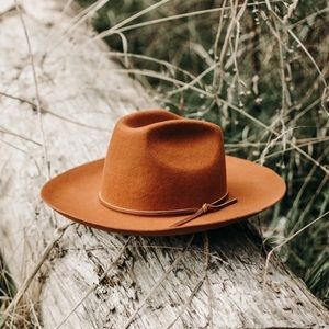 WEST VON Georgia Rancher Hat Cognac M/L NWT